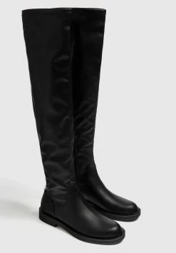 PULL & BEAR Stretchy - Overknee Laarzen - Black -PULL BEAR Winkel c22f2034dbd5441f8f02f8e087e9e2c0