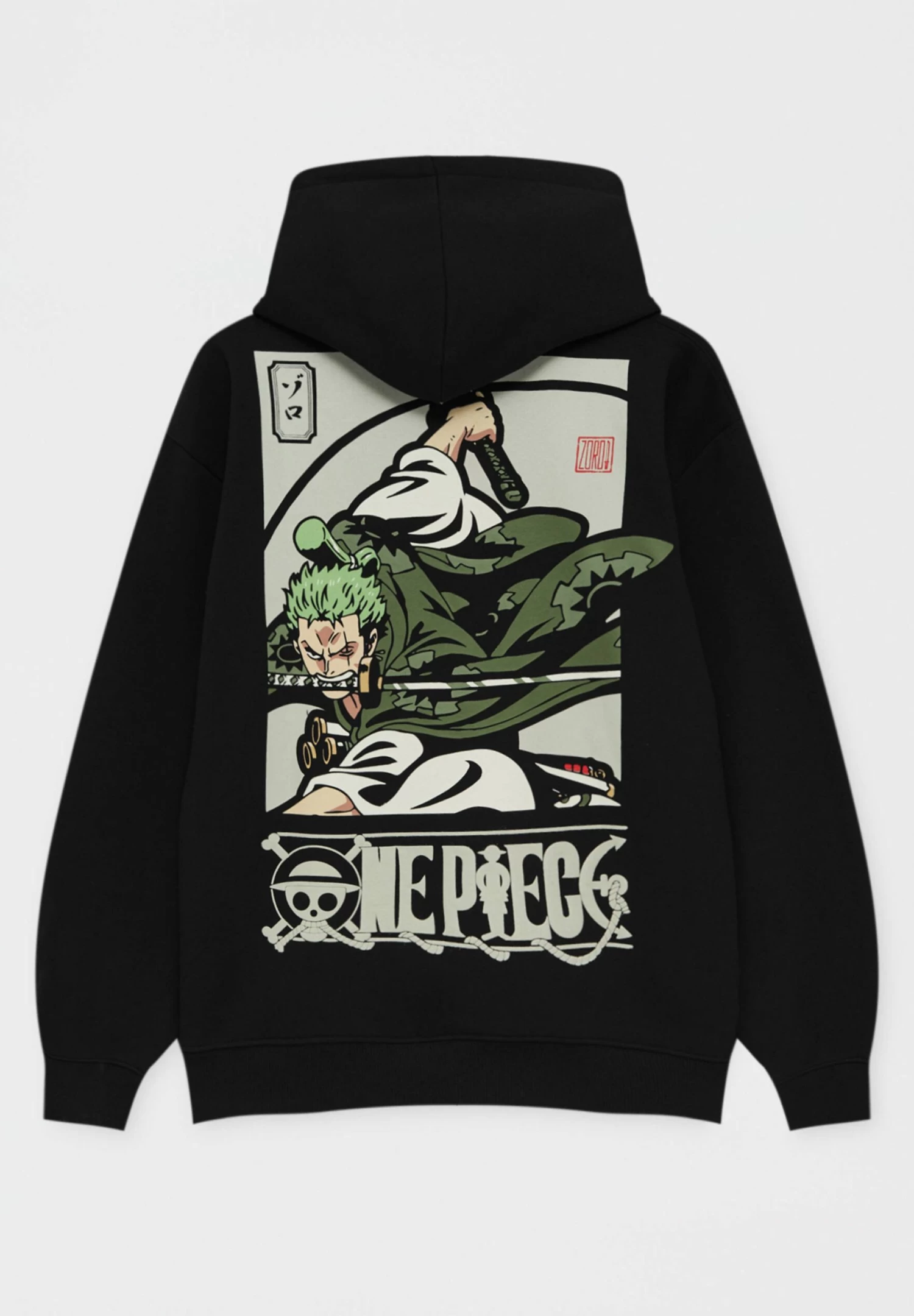 PULL & BEAR One Piece- Hoodie - Mottled Black 9 PULL & BEAR One Piece- Hoodie - Mottled Black - Afbeelding 9