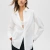 PULL & BEAR Basic-Popelin - Overhemdblouse - White