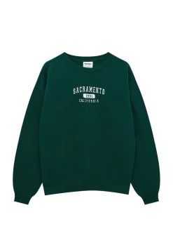 PULL & BEAR Embroidered Varsity - Sweater - Dark Green 10 PULL & BEAR Embroidered Varsity - Sweater - Dark Green -PULL BEAR Winkel c3432c66c1144c32ab26b423dd9f17e4
