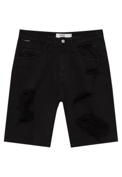 PULL & BEAR Ripped Bermuda- Jeansshort - Black -PULL BEAR Winkel c3cbd99e0a374a1a82f849586f0d1b8d