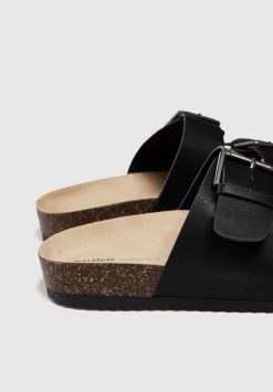 PULL & BEAR With Buckles - Muiltjes - Black -PULL BEAR Winkel c43e4440b7ab463faac3e50e3bb5ce6d