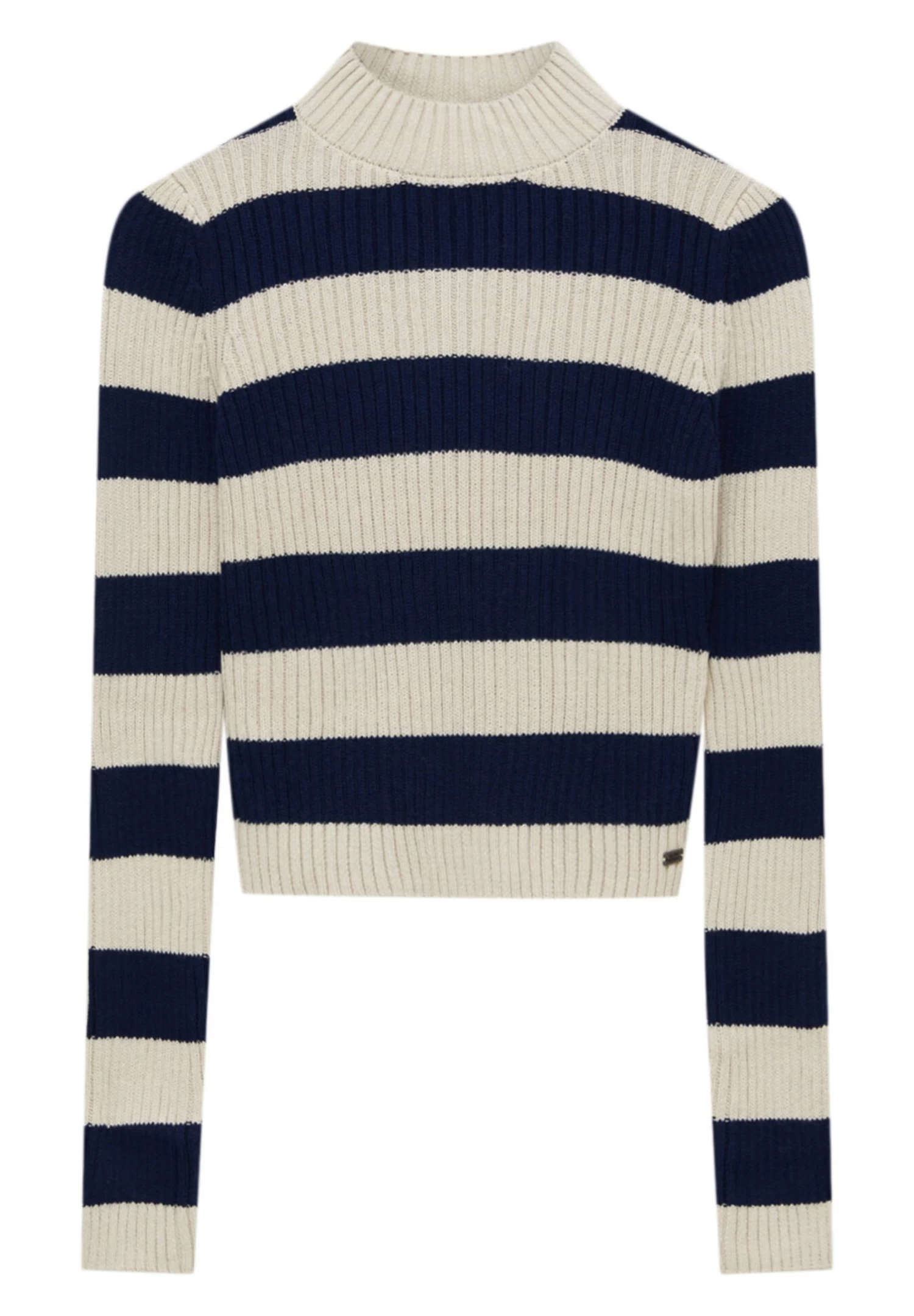 PULL & BEAR With Mock Neck Collar - Trui - Mottled Beige 5 PULL & BEAR With Mock Neck Collar - Trui - Mottled Beige - Afbeelding 5