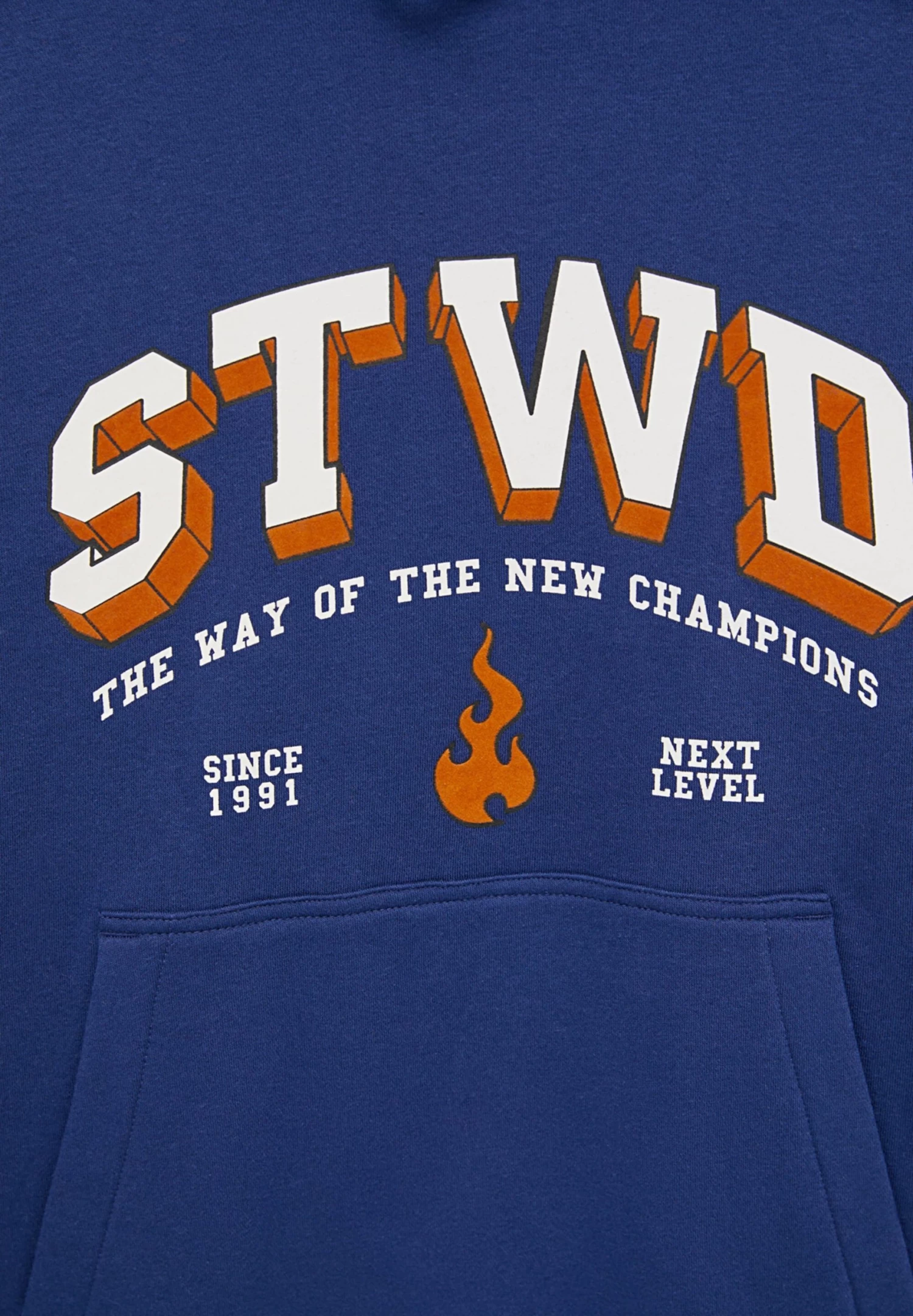 PULL & BEAR Stwd- Hoodie - Blue 7 PULL & BEAR Stwd- Hoodie - Blue - Afbeelding 7