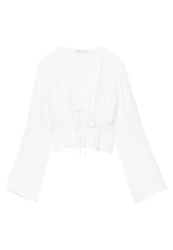 PULL & BEAR With An Elasticated Waist - Blouse - White -PULL BEAR Winkel c59bace07ab34833908578ea579a6bfb