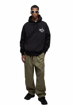 PULL & BEAR Diavolo Giallo- Hoodie - Mottled Black -PULL BEAR Winkel c5ad94d518184f08a0f6fcdecd2d31f6