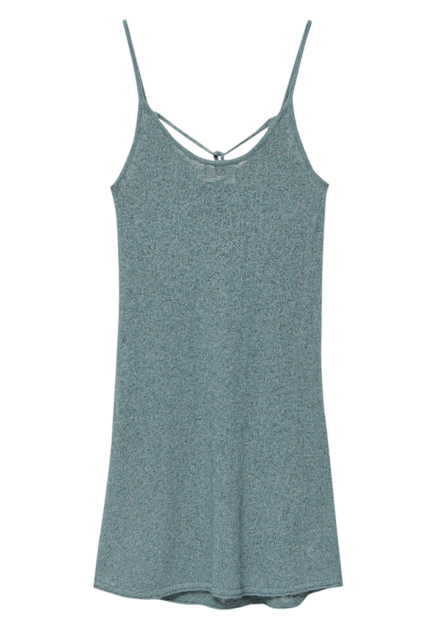 PULL & BEAR Short- Gebreide Jurk - Mottled Green 6 PULL & BEAR Short- Gebreide Jurk - Mottled Green - Afbeelding 6