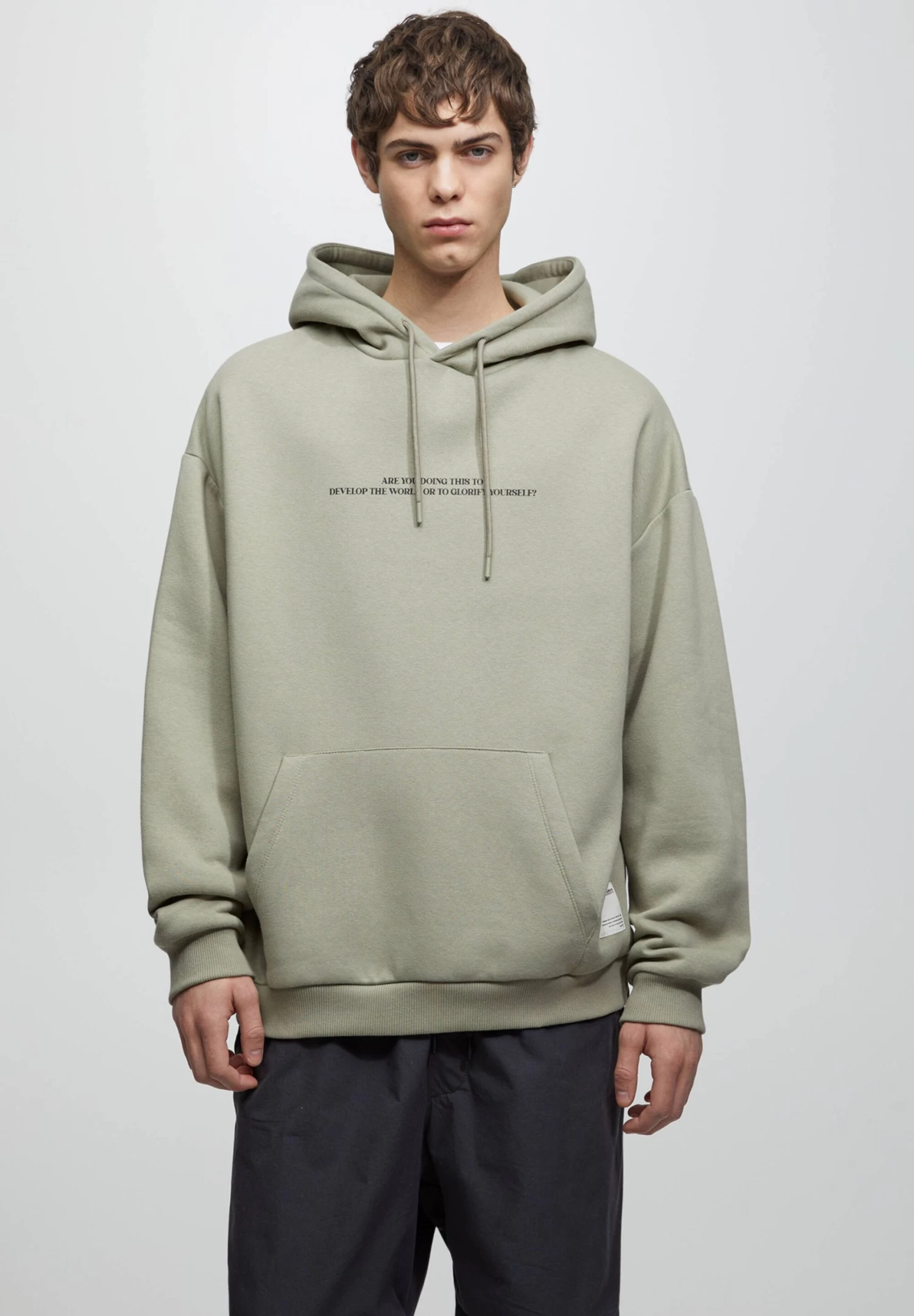 PULL & BEAR Hoodie - Dark Green 1 PULL & BEAR Hoodie - Dark Green