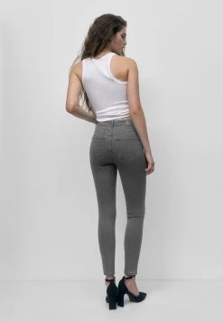 PULL & BEAR High-Waist - Jeans Skinny Fit - Mottled Grey 9 PULL & BEAR High-Waist - Jeans Skinny Fit - Mottled Grey -PULL BEAR Winkel c7b31f25b3554be99892b04085a1ef04