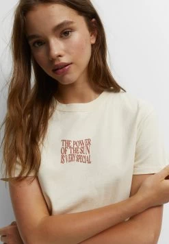PULL & BEAR Power Of The Sun - T-Shirt Print - Beige -PULL BEAR Winkel c87a5db5314a4877842cfe3cdf1a6d59