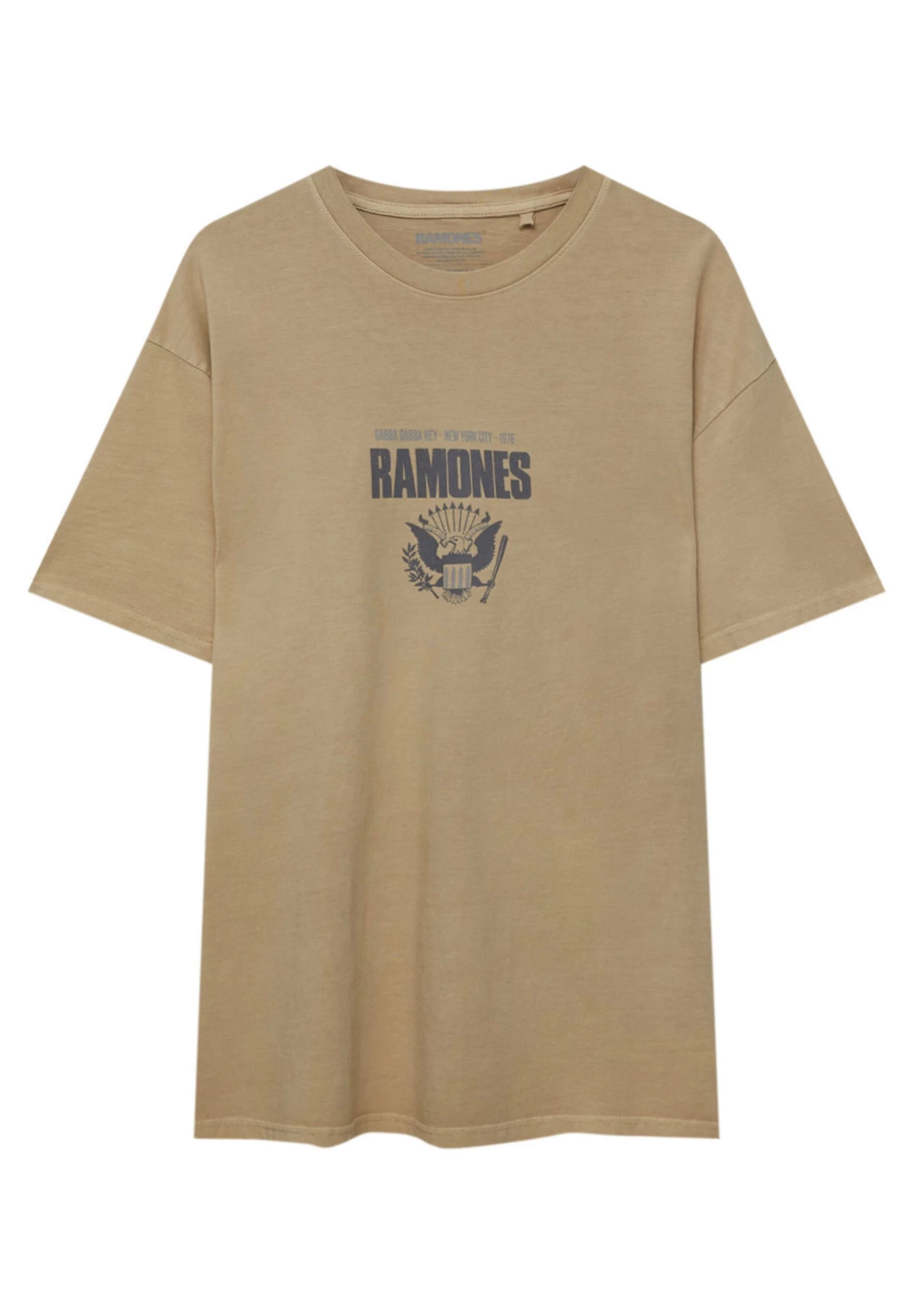 PULL & BEAR Ramones Gabba Hey - T-Shirt Print - Sand 8 PULL & BEAR Ramones Gabba Hey - T-Shirt Print - Sand - Afbeelding 8