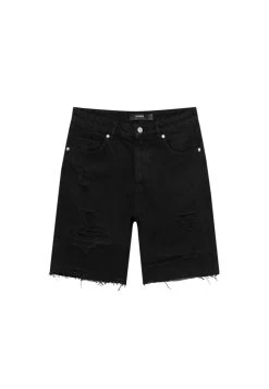 PULL & BEAR Jeansshort - Black -PULL BEAR Winkel caf3c90a18044bbf886e90054d7595bc