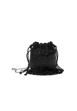 PULL & BEAR With Beading And Fringing - Schoudertas - Black