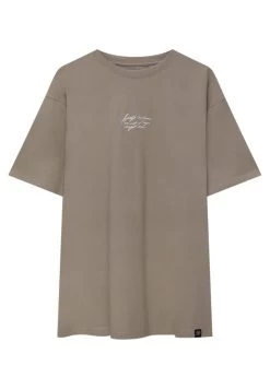 PULL & BEAR Flat Graphic - T-Shirt Print - Brown -PULL BEAR Winkel cb3f1dd6489f4d9aa38eaf4a9cd6b4e0