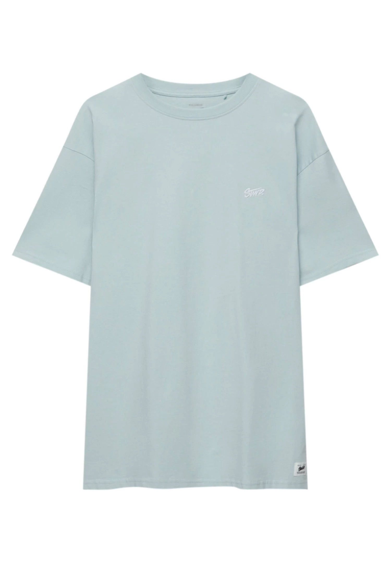 PULL & BEAR With Stwd Logo - T-Shirt Basic - Mint 6 PULL & BEAR With Stwd Logo - T-Shirt Basic - Mint - Afbeelding 6