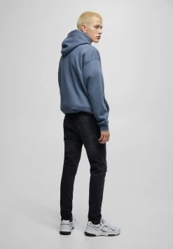 PULL & BEAR Ripped - Straight Leg Jeans - Mottled Black -PULL BEAR Winkel cdf329dd980a4e1f8be33912a0409593