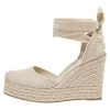 PULL & BEAR Tie-Up - Sandalen Met Hoge Hak - Nude