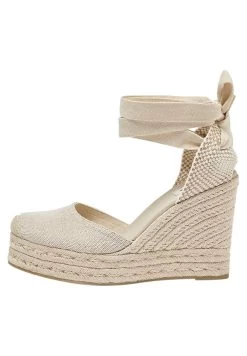 PULL & BEAR Tie-Up - Sandalen Met Hoge Hak - Nude