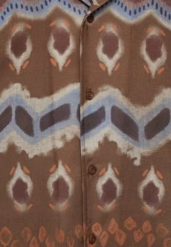 PULL & BEAR Print Short Sleeve - Overhemd - Brown -PULL BEAR Winkel cf5e879a29214f9890a57dc4edcfc13f