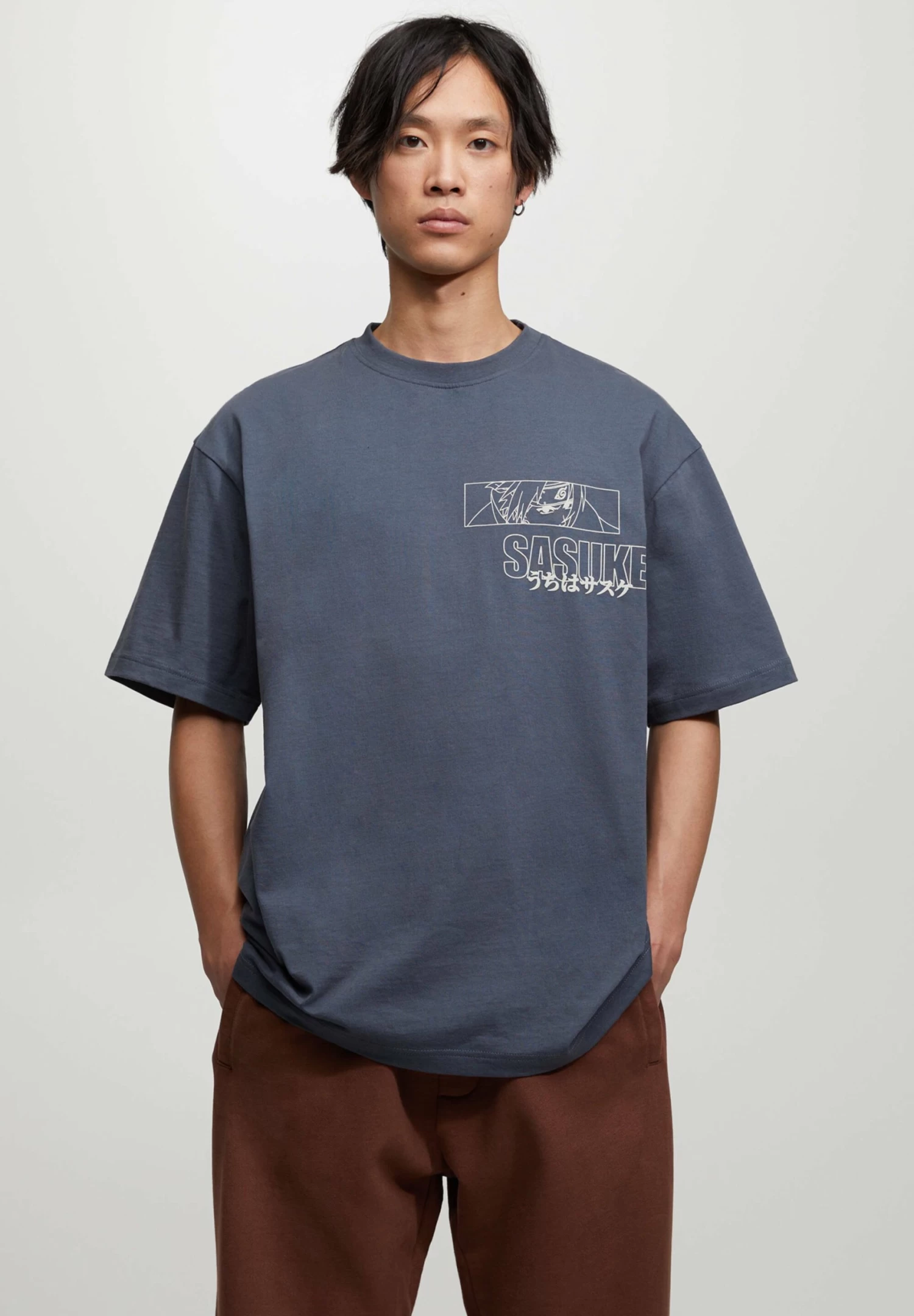 PULL & BEAR T-Shirt Print - Light Grey 3 PULL & BEAR T-Shirt Print - Light Grey - Afbeelding 3