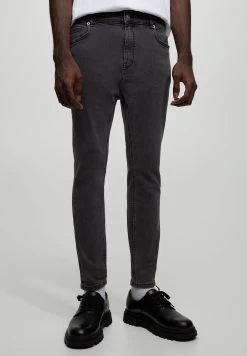 PULL & BEAR Carrot- Straight Leg Jeans - Dark Grey