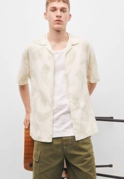 PULL & BEAR Short Sleeve Shirt With Paisley Print - Overhemd - White -PULL BEAR Winkel d155784814d74880a5d49fee72d18f29