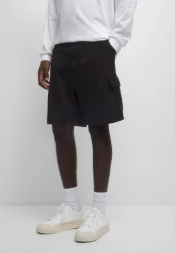 PULL & BEAR Basic-Cargo Bermuda - Shorts - Black