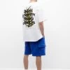 PULL & BEAR The Sea Is Calling You - T-Shirt Print - White