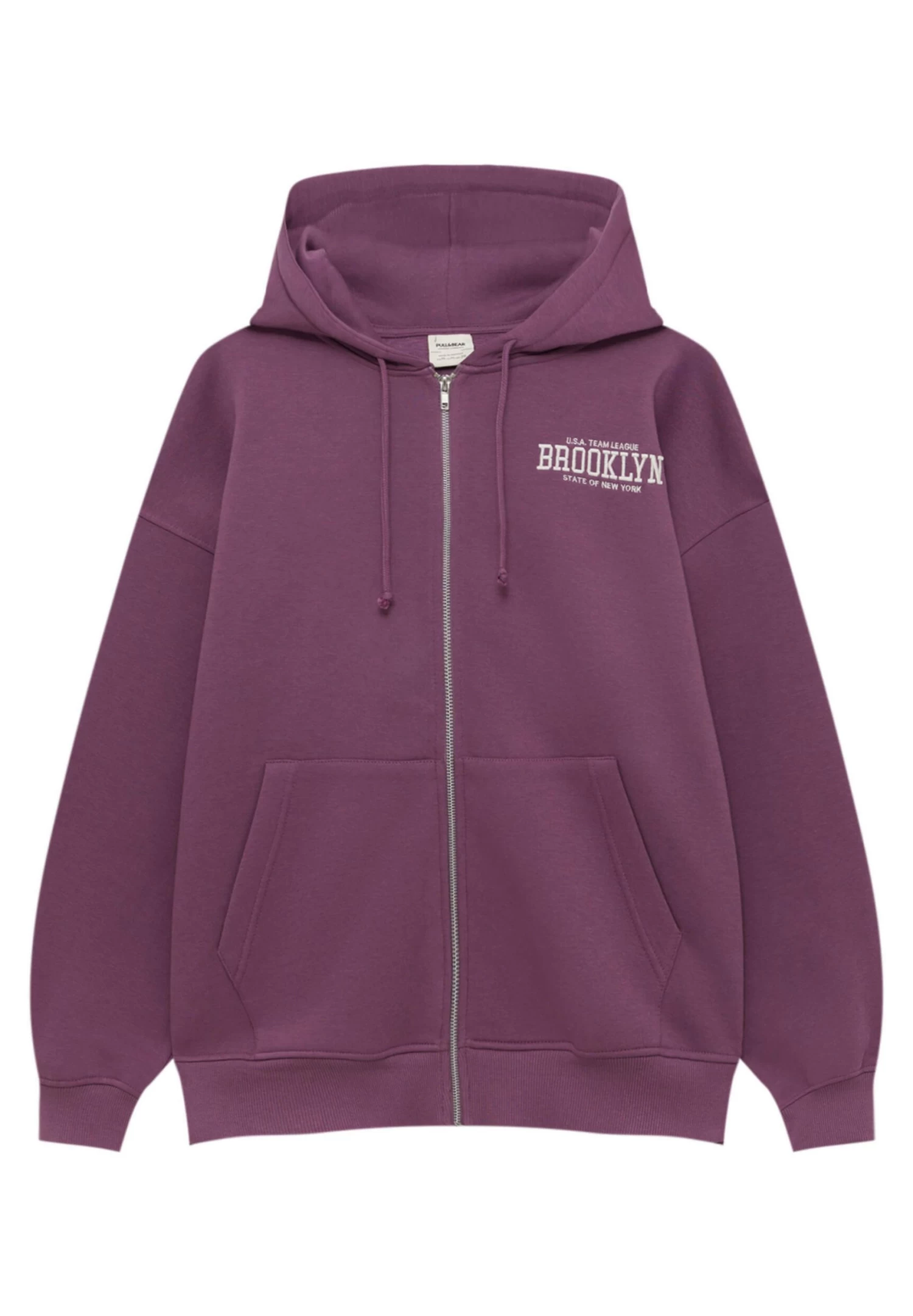 PULL & BEAR Varsity - Hoodie - Purple 6 PULL & BEAR Varsity - Hoodie - Purple - Afbeelding 6