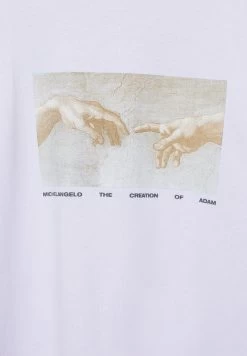 PULL & BEAR The Creation Of Adam - T-Shirt Print - Lilac -PULL BEAR Winkel d27ed327b6e34e16945f107d7f7105cc
