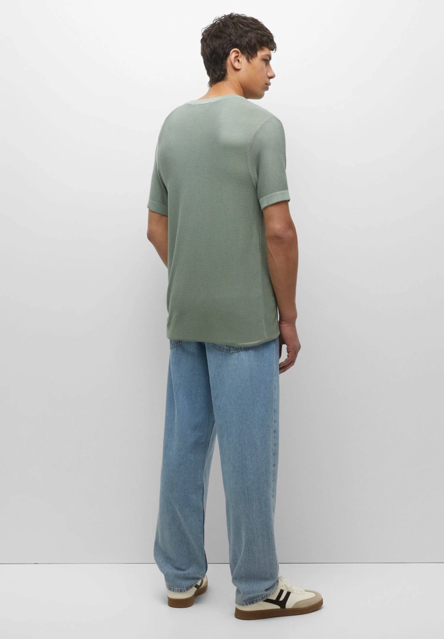 PULL & BEAR Short Sleeve- Trui - Green 3 PULL & BEAR Short Sleeve- Trui - Green - Afbeelding 3