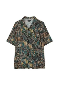 PULL & BEAR Print Short Sleeve- Overhemd - Dark Green 10 PULL & BEAR Print Short Sleeve- Overhemd - Dark Green -PULL BEAR Winkel d2f5178a6ed746b79c069861fd561791