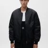 PULL & BEAR Basic - Bomberjacks - Mottled Black