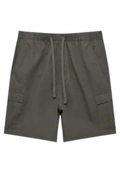 PULL & BEAR BermudaWith An Elastic Waistband - Shorts - Khaki -PULL BEAR Winkel d3d97443649049b991e1f96ade3a41bf
