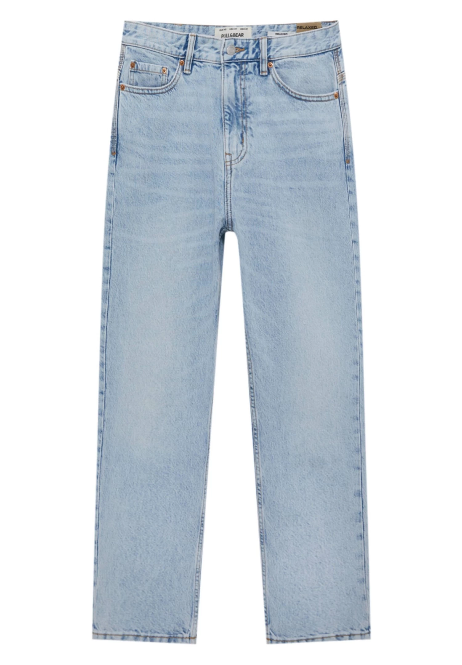 PULL & BEAR Relaxed Fit Jeans - Blue 7 PULL & BEAR Relaxed Fit Jeans - Blue - Afbeelding 7