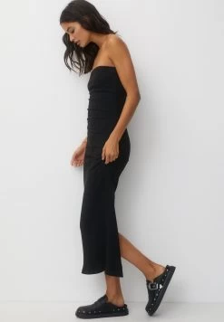 PULL & BEAR Strapless- Maxi-Jurk - Black -PULL BEAR Winkel d5041e70740c4930aebf1553dd0f45cd