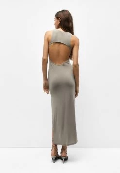 PULL & BEAR Sleeveless Cut-Out - Maxi-Jurk - Ochre -PULL BEAR Winkel d5cbfe340f6f4cab833136234d0bff7f