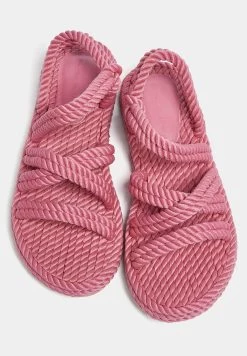 PULL & BEAR Rope- Sandalen - Pink -PULL BEAR Winkel d642abce53d548c9b96d4215059f47ec