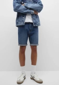 PULL & BEAR Jeansshort - Dark Blue Denim