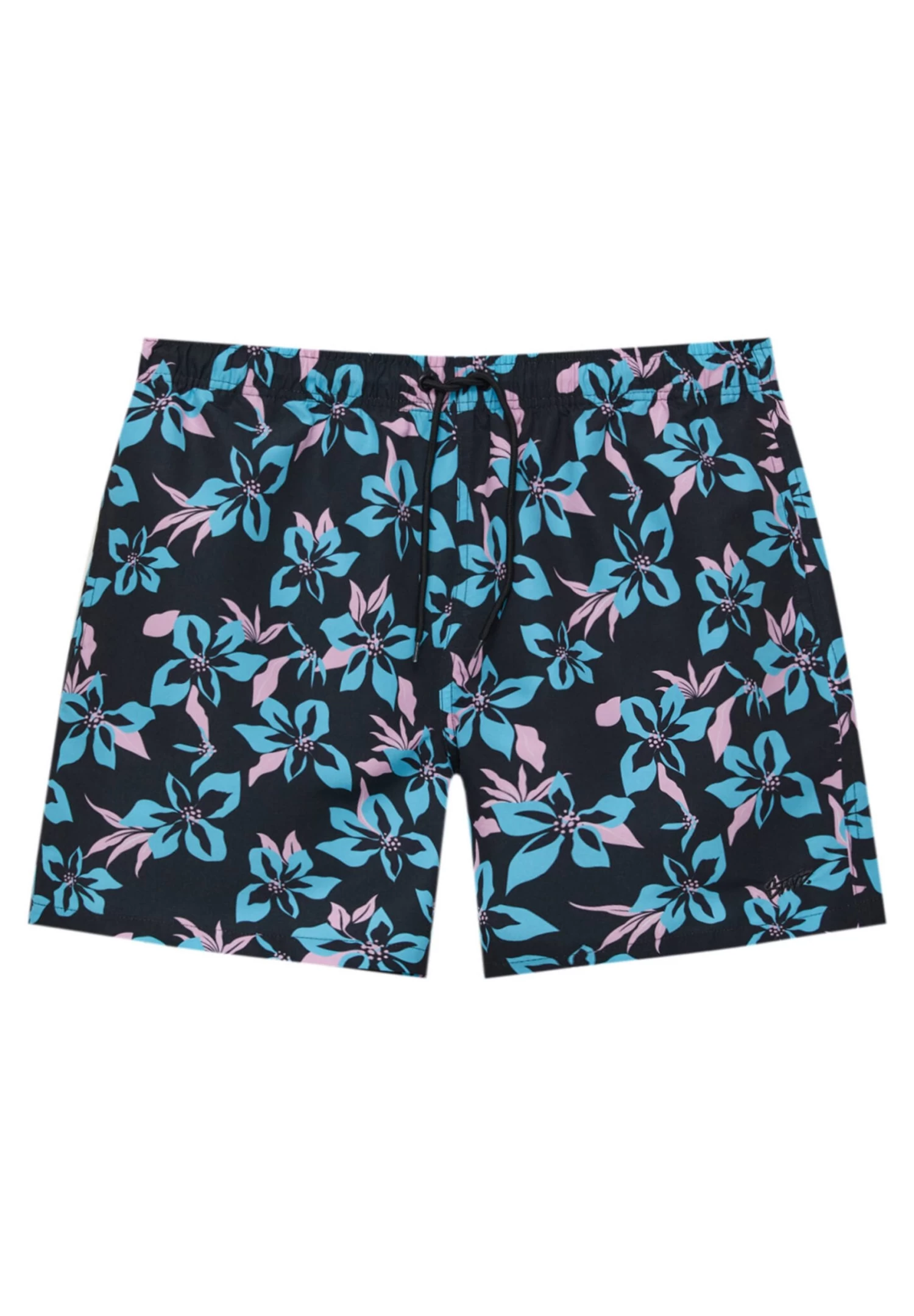 PULL & BEAR Floral Print - Zwemshorts - Black 5 PULL & BEAR Floral Print - Zwemshorts - Black - Afbeelding 5