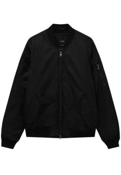 PULL & BEAR Basic - Bomberjacks - Mottled Black -PULL BEAR Winkel d9847ec706ac44e3aec2089586bb58a6