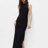 PULL & BEAR Long Halter Neck - Maxi-Jurk - Black