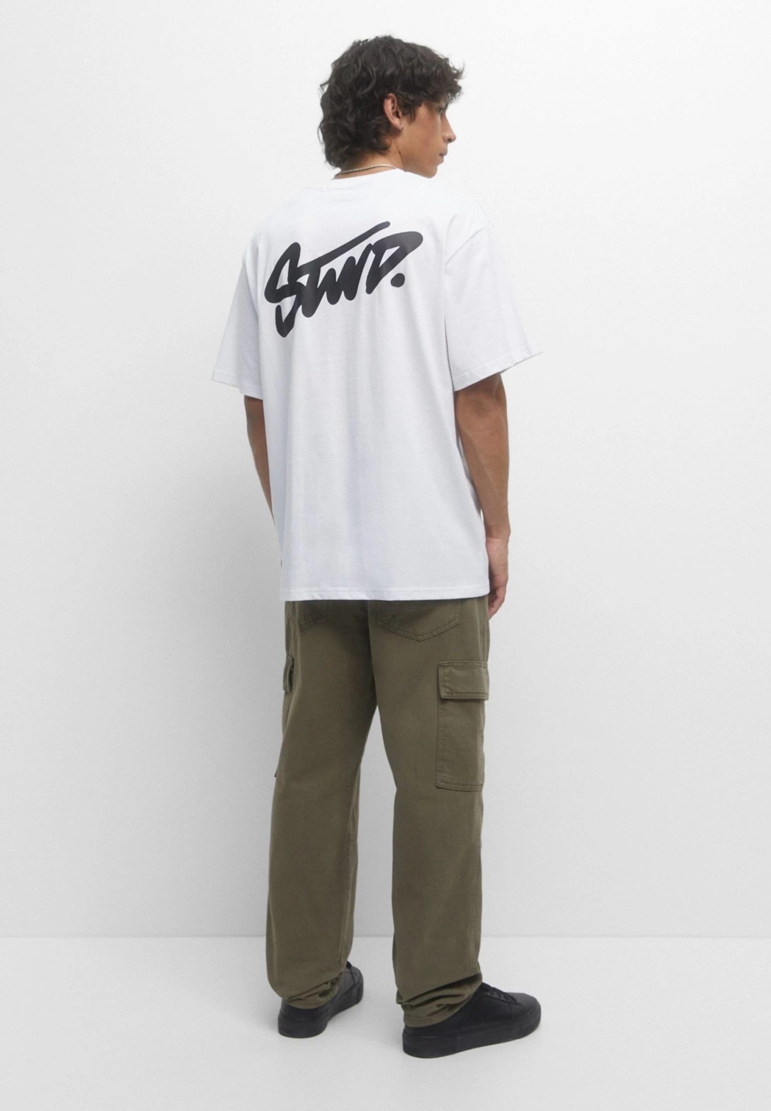 PULL & BEAR Wide-Leg - Cargobroek - Dark Green 3 PULL & BEAR Wide-Leg - Cargobroek - Dark Green - Afbeelding 3