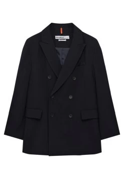 PULL & BEAR With Buttons - Halflange Jas - Dark Blue -PULL BEAR Winkel dc57dc9e543c4ed28804290dca64b684