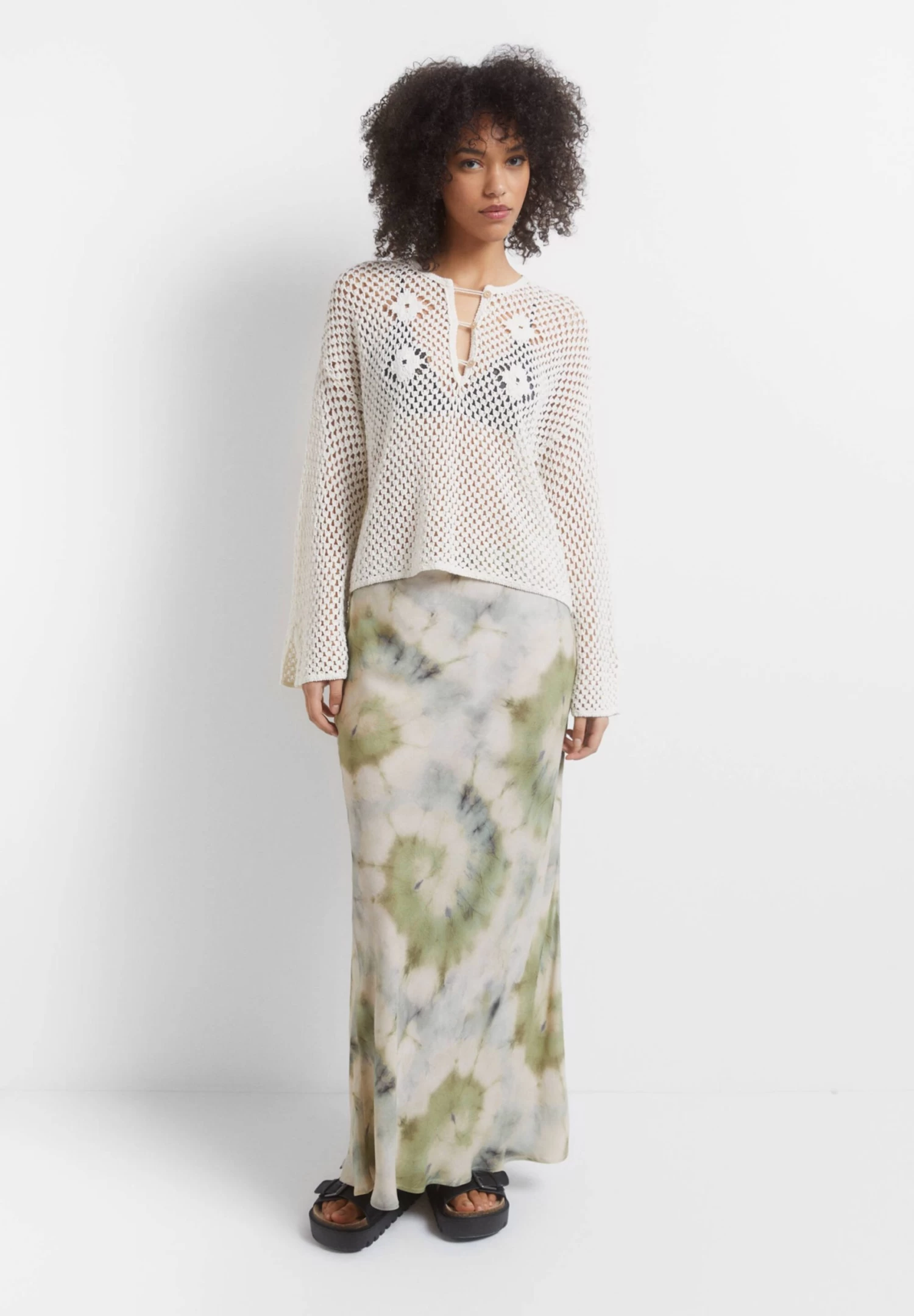 PULL & BEAR Crochet - Trui - Beige 2 PULL & BEAR Crochet - Trui - Beige - Afbeelding 2