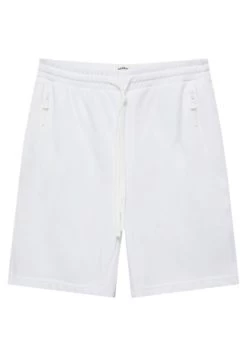 PULL & BEAR Bermuda Jogging - Shorts - White -PULL BEAR Winkel dcf8e246997b4d6b9c52e3fb132b5c57