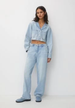 PULL & BEAR Low-Rise Carpenter - Straight Leg Jeans - Light Blue Denim -PULL BEAR Winkel de5d49b845b6462c8094ce7438f4f2cb