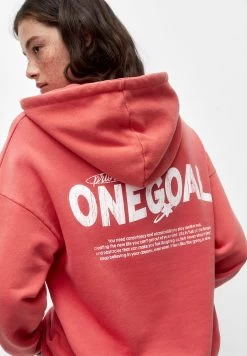 PULL & BEAR One Goal Slogan - Hoodie - Coral -PULL BEAR Winkel df51909d37ac4ee4b0e2b818a5501ace