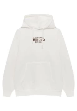 PULL & BEAR Hokusai Mountain- Hoodie - Off White -PULL BEAR Winkel df66d89679594ae99a72159ac63bd4a3