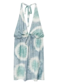 PULL & BEAR Short Tie Dye Halter- Jurk - Blue -PULL BEAR Winkel dfc2802fe339498095d21b158b50f964